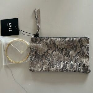 ABLE clutch/wristlet